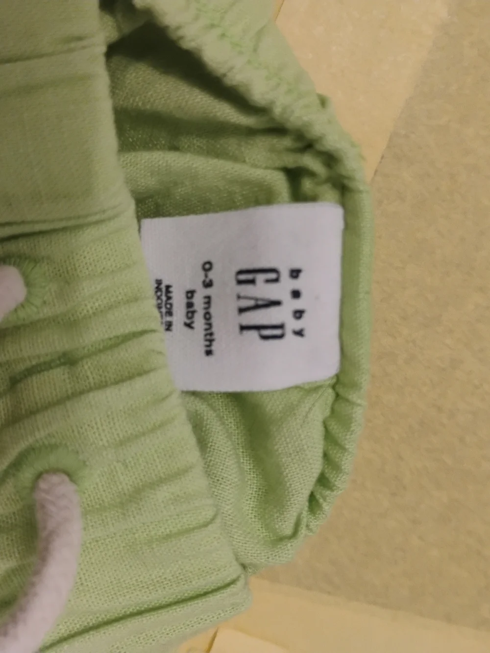 Baby GAP Neon Green Drawstring Shorts